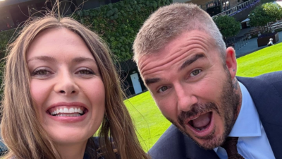 वॉच: मारिया शारापोवा, डेविड बेकहम आश्चर्यजनक विंबलडन 2025 उपस्थिति; इंग्लैंड क्रिकेटर भी वहां | टेनिस न्यूज