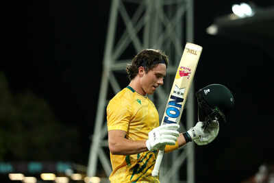 56 गेंदों में 125 नहीं! ‘बेबी एबी’ डेवल्ड ब्रेविस ने एयूएस बनाम एसए 2 टी 20 आई के दौरान शो चुरा लिया – वॉच | क्रिकेट समाचार