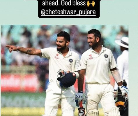 चेतेश्वर पुजारा के लिए विराट कोहली का भावनात्मक नोट: ‘4 पर मेरी नौकरी को आसान बनाने के लिए धन्यवाद’ | क्रिकेट समाचार